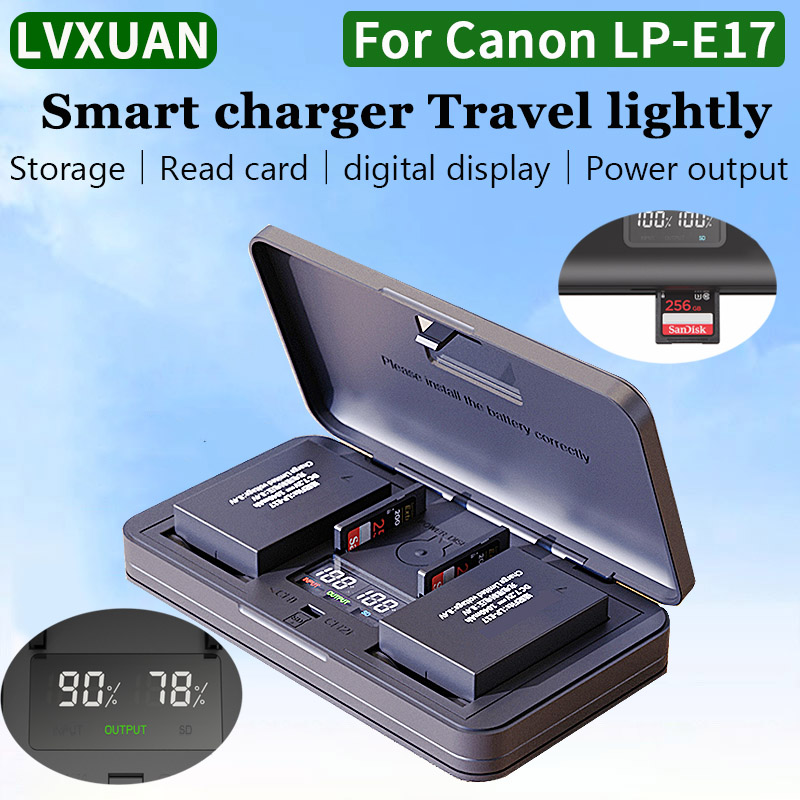 Canon Camera Eos R8 - LVXUAN LP-E17 Pil Şarj Cihazı, Canon
