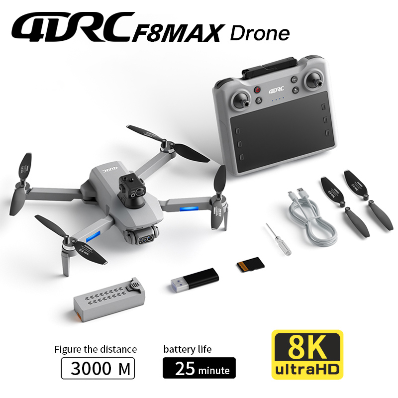Drone Cinematic - F8 MAX GPS Drone Profesyonel 8K