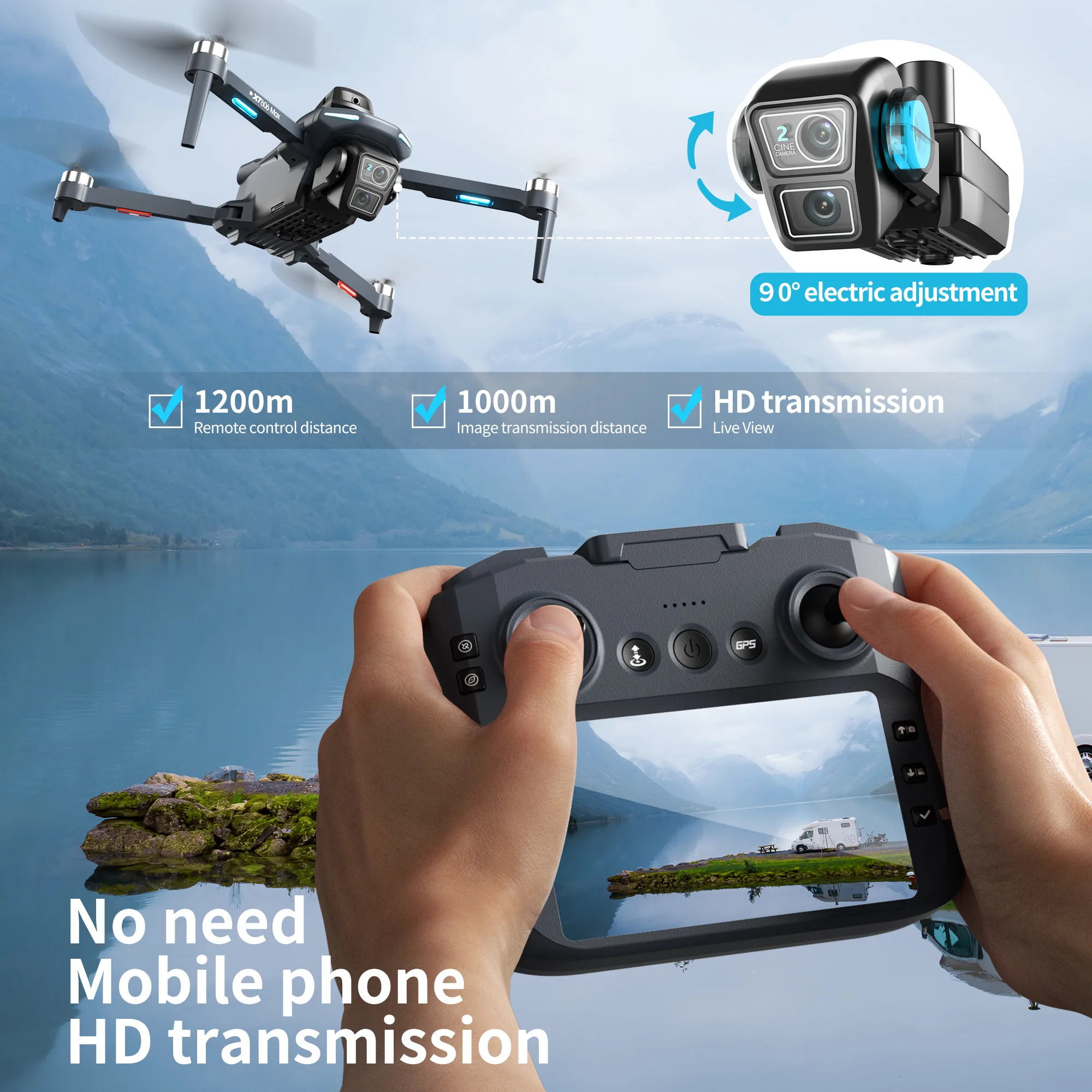 Orijinal XT606 Drone Profesyon - Drone Multispectral incelemesi ve fiyatı