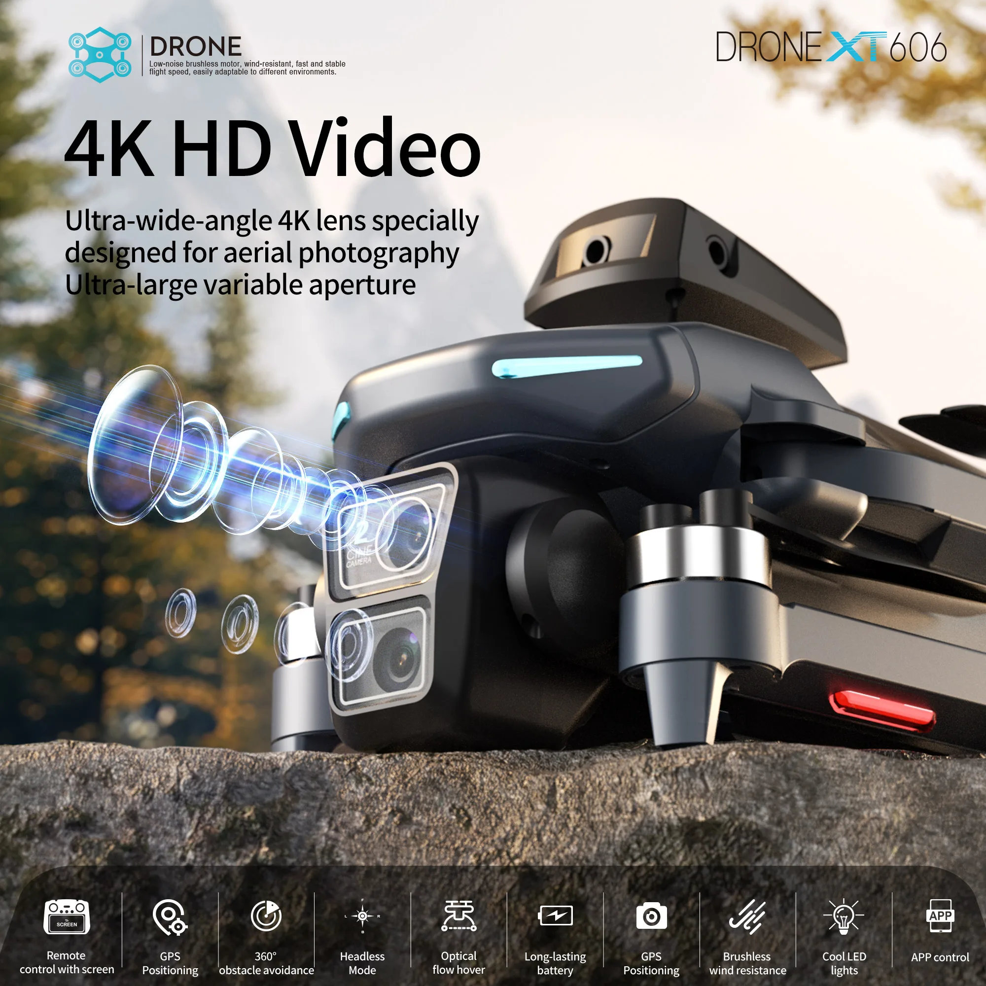 Orijinal XT606 MAX GPS Drone 4 - Drone Multispectral incelemesi ve fiyatı