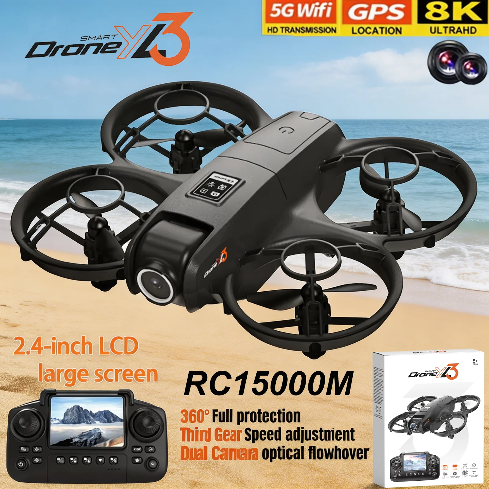 Yeni YL3 RC Drone 8K 1080P Gen - Drone Multispectral incelemesi ve fiyatı