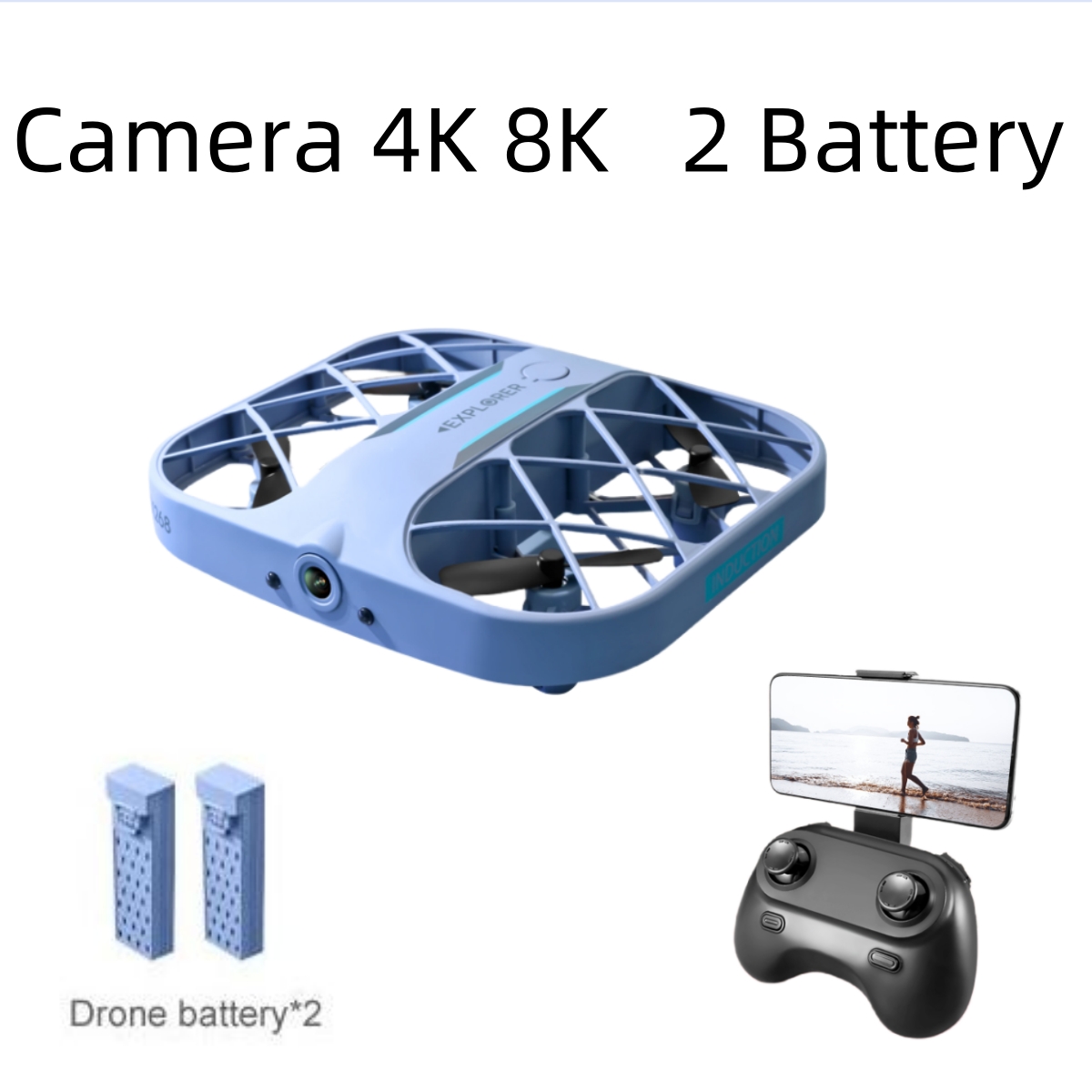 JJRC H107 FPV RC Drone, 2 Bata - Drone Cinematic incelemesi ve fiyatı